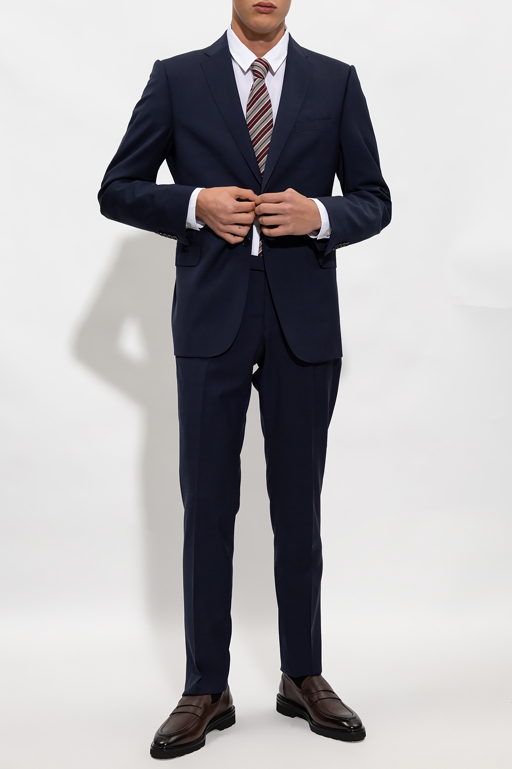 Navy blue armani suit best sale